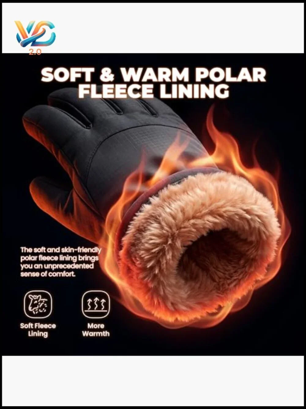 Winter Waterproof Ski Gloves with Touchscreen, Windproof Thermal for Men Women